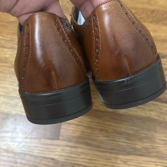 NWT Cole Haan ZerØGrand Mens Brown Leather Wingtip Oxford Dress Shoes Size 11 - Picture 5 of 7